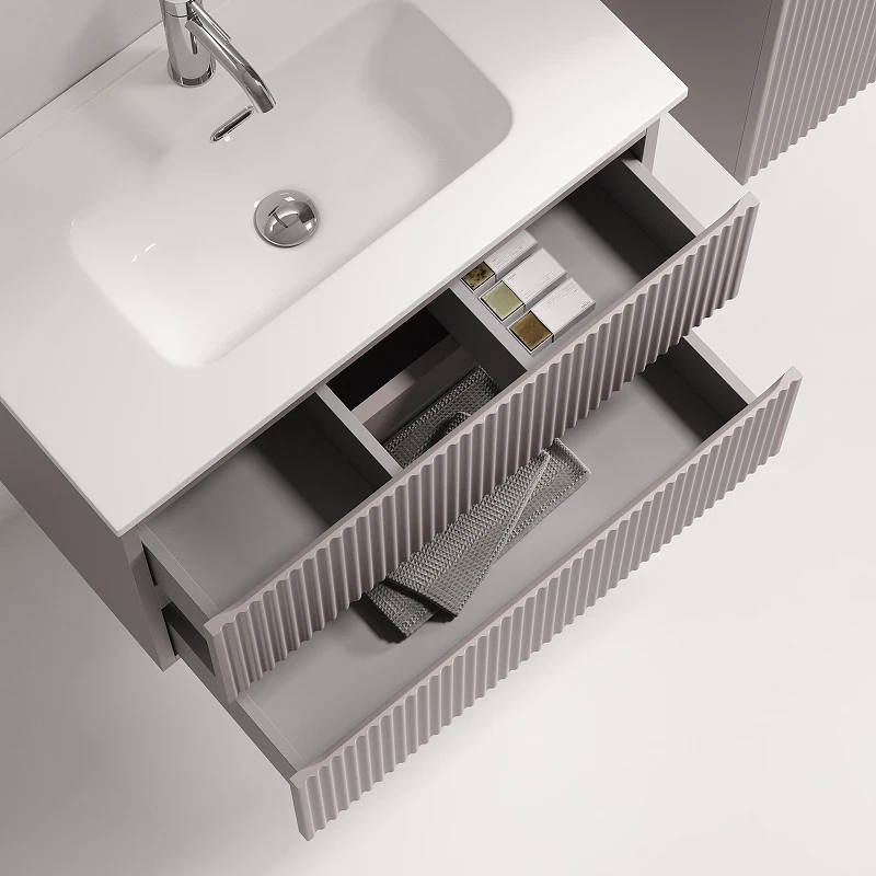 Тумба под раковину Sancos Snob R 70 SNR70/39SM подвесная цвет Doha Soft