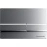 Комплект унитаза с инсталляцией Ceramicanova Forma CN3009_1002M_1000 с сиденьем Микролифт и клавишей смыва Хром матовый фарфор подвесной
