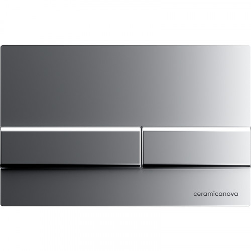 Комплект унитаза с инсталляцией Ceramicanova Forma CN3009_1002M_1000 с сиденьем Микролифт и клавишей смыва Хром матовый фарфор подвесной