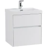 Тумба под раковину BelBagno Pietra Mini 50 PIETRA MINI-500AS-2C-SO-BL подвесная Bianco Lucido МДФ / ЛДСП