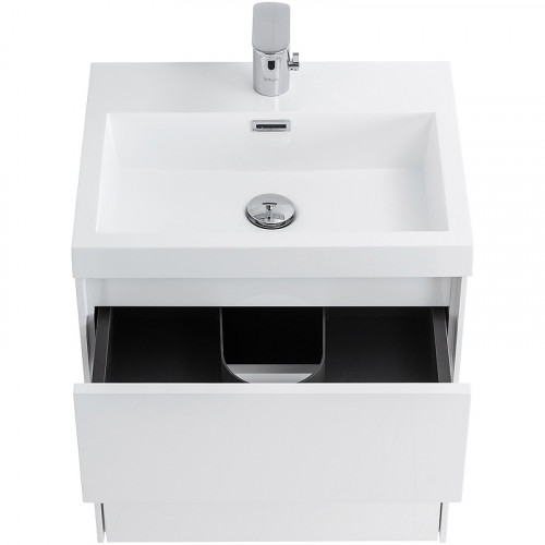 Тумба под раковину BelBagno Pietra Mini 50 PIETRA MINI-500AS-2C-SO-BL подвесная Bianco Lucido МДФ / ЛДСП