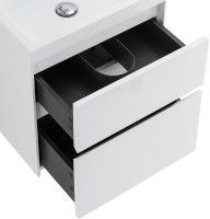 Тумба под раковину BelBagno Pietra Mini 50 PIETRA MINI-500AS-2C-SO-BL подвесная Bianco Lucido МДФ / ЛДСП