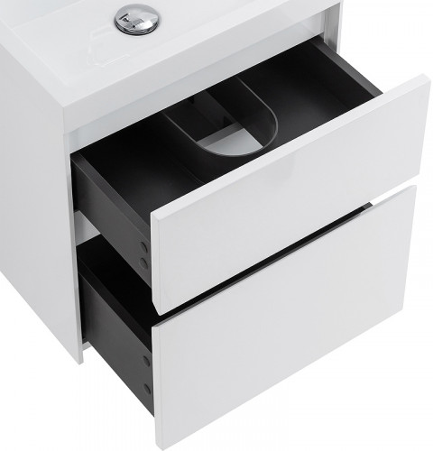 Тумба под раковину BelBagno Pietra Mini 50 PIETRA MINI-500AS-2C-SO-BL подвесная Bianco Lucido МДФ / ЛДСП