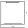 Зеркало Silver Mirrors Атриум 77 LED-00002640 с подсветкой с бесконтактным выключателем и диммером стекло