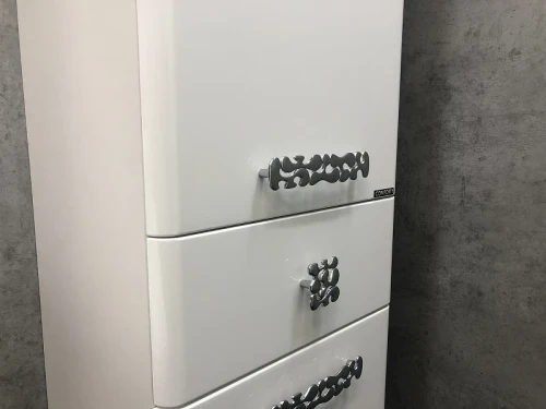 Шкаф пенал Comforty Монако 40 L 00004140124 Белый глянец МДФ / ЛДСП
