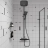 Душевая система Iddis SpaHome SPHBLTKi06 с термостатом Черная матовая латунь на стену