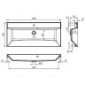 Раковина BelBagno BB1000/450-LV-MR-AST Белая