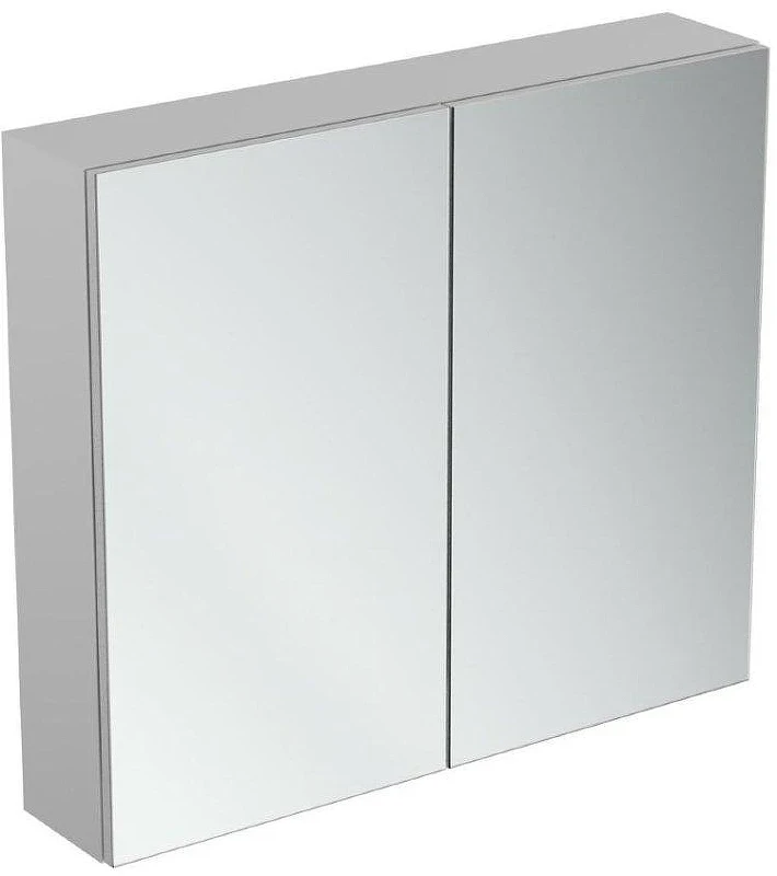 Зеркальный шкаф Ideal Standard Mirror Light 80 T3442AL с подсветкой цвет Aluminium Effect (Алюминий)