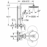 Душевая система Grohe Tempesta 250 26673001 Хром латунь на стену