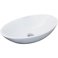 Раковина-чаша CeramaLux 52 9021 Белая фаянс накладная
