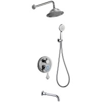 Душевая система Bronze de Luxe Yasmina NT800/B02 Хром латунь встраиваемый