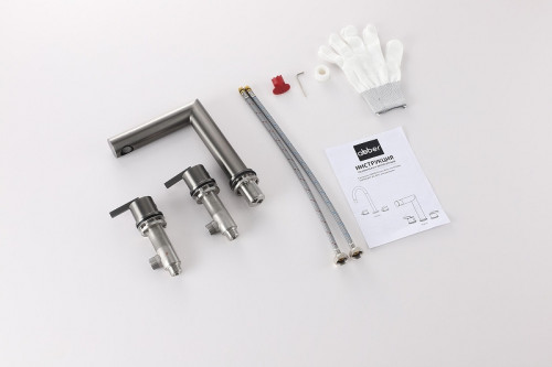 Смеситель для раковины Abber Perfekte 316 AF8A08BST цвет Сталь брашированная