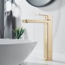 Смеситель для раковины Rose R18G R1811G-1 Золото матовое латунь