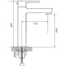 Смеситель для раковины Rose R18G R1811G-1 Золото матовое латунь