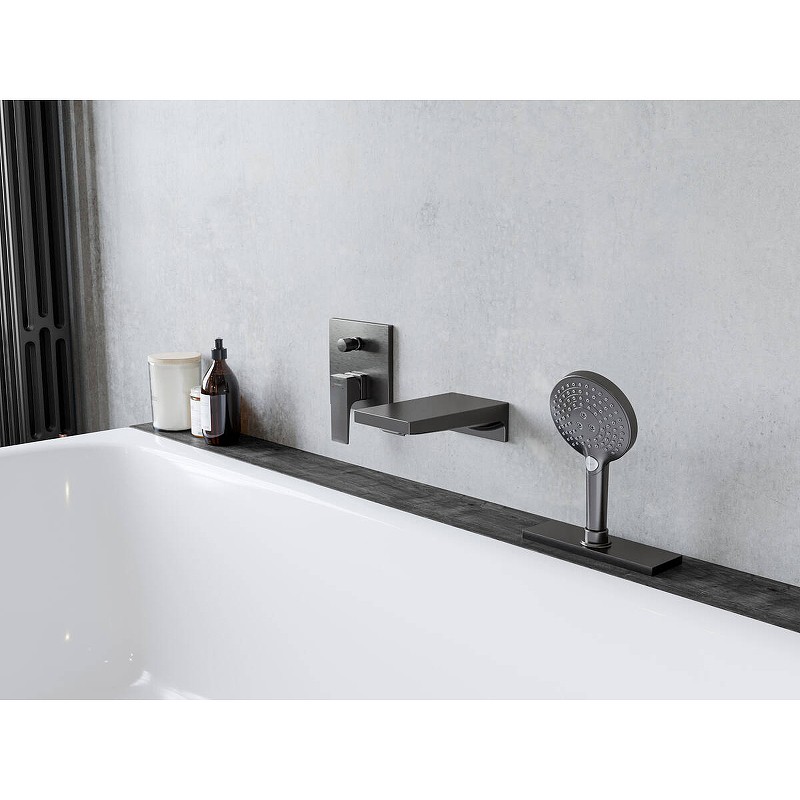 Смеситель для душа Hansgrohe Metropol 32545340 Шлифованный черный хром латунь встраиваемый