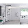 Смеситель для душа Hansgrohe Metropol 32545340 Шлифованный черный хром латунь встраиваемый
