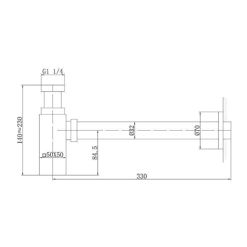 Сифон для раковины Abber AF0031RG Розовое золото