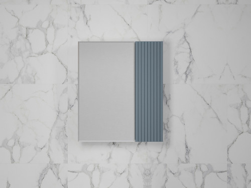 Зеркальный шкаф Style Line Стокгольм 60 ЛС-00002319 Графит софт МДФ / ЛДСП, стекло