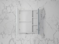 Зеркальный шкаф Style Line Стокгольм 60 ЛС-00002319 Графит софт МДФ / ЛДСП, стекло