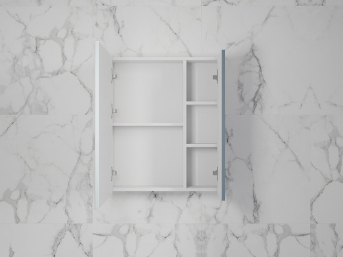 Зеркальный шкаф Style Line Стокгольм 60 ЛС-00002319 Графит софт МДФ / ЛДСП, стекло