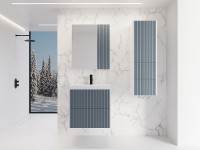 Зеркальный шкаф Style Line Стокгольм 60 ЛС-00002319 Графит софт МДФ / ЛДСП, стекло