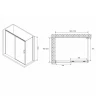 Душевой уголок Abber Komfort 170x100 AG93170B-S102B профиль Черный стекло прозрачное