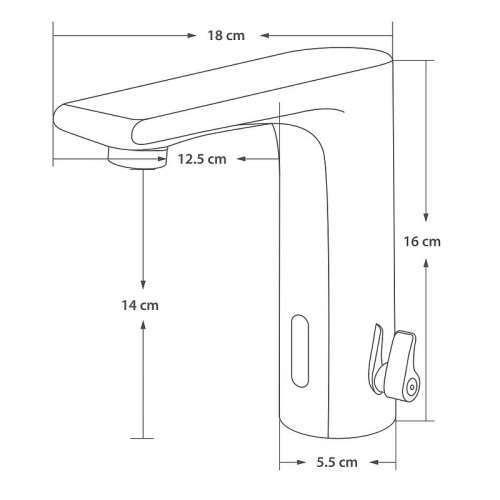 Смеситель для раковины ESKO SNR26D Хром латунь