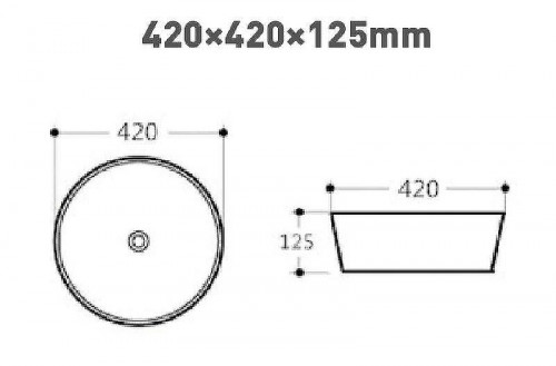 Раковина-чаша Aquanet Smart-1-MB 42 273686 Черная матовая