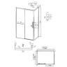 Душевой уголок Grossman Style 100x100 120.K33.05.1010.10.00 профиль Хром стекло прозрачное
