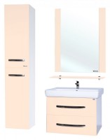 Тумба под раковину Bellezza Рокко 70 4635311670077 подвесная Бежевая Белая МДФ / ЛДСП