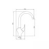 Смеситель для кухни ZorG Steel Hammer SH815SATIN Сатин