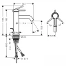 Смеситель для раковины Hansgrohe Tecturis S 73310140 Шлифованная бронза латунь