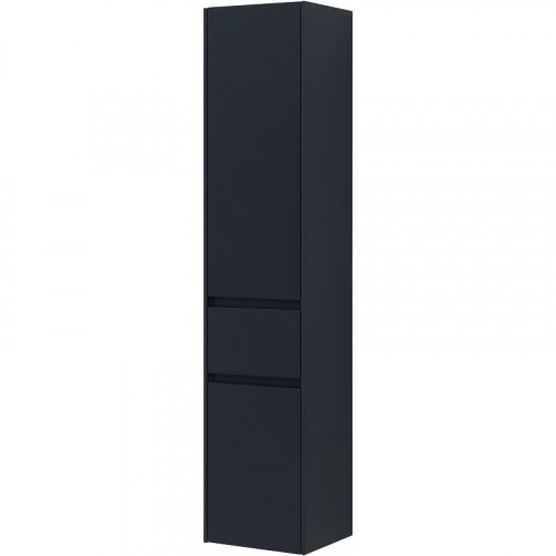 Шкаф пенал Aquanet Бруклин 35 310138 подвесной Антрацит матовый МДФ / ЛДСП