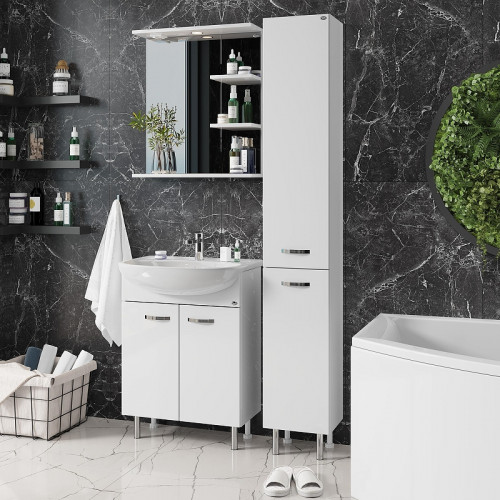 Тумба под раковину Onika Коралл 60 106149 цвет Белый