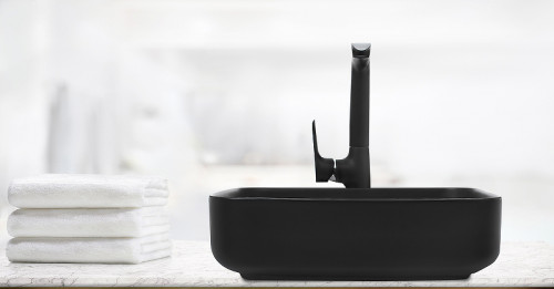 Раковина-чаша WeltWasser Elbach 2195 MB 50 10000004538 Черная матовая фаянс накладная