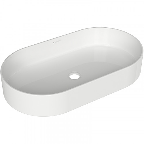 Раковина-чаша Aqueduto Espiral 60 ESP0210 Белая глянцевая фарфор накладная