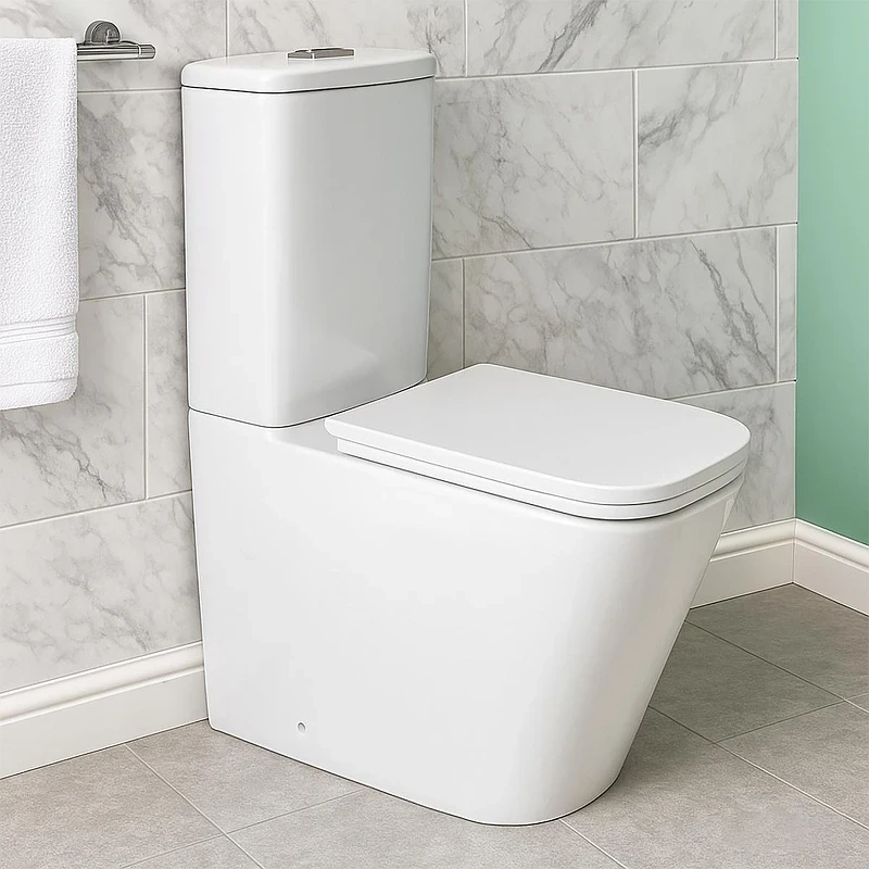 Унитаз компакт Azario Savia AZ-8303D-s цвет Белый с бачком и сиденьем Микролифт