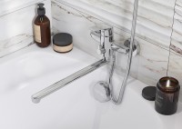 Смеситель для ванны Santek Форт WH5A12004C001 универсальный Хром латунь на стену
