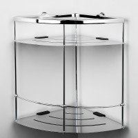 Полка корзина WasserKRAFT K-522 угловая Хром