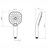 Ручной душ Paini Pescara PSCR155F3D120 цвет Хром