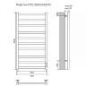 Электрический полотенцесушитель Azario Palermo 500x1000 П10 AZ83850B диммер справа Черный