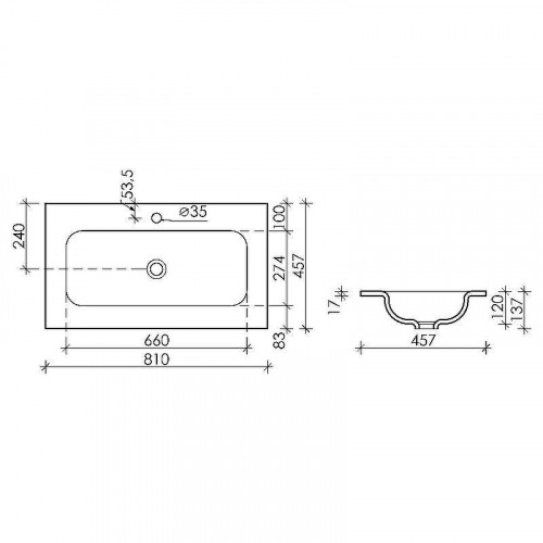 Раковина Ceramicanova Grace 80 CN7012MB Черная матовая