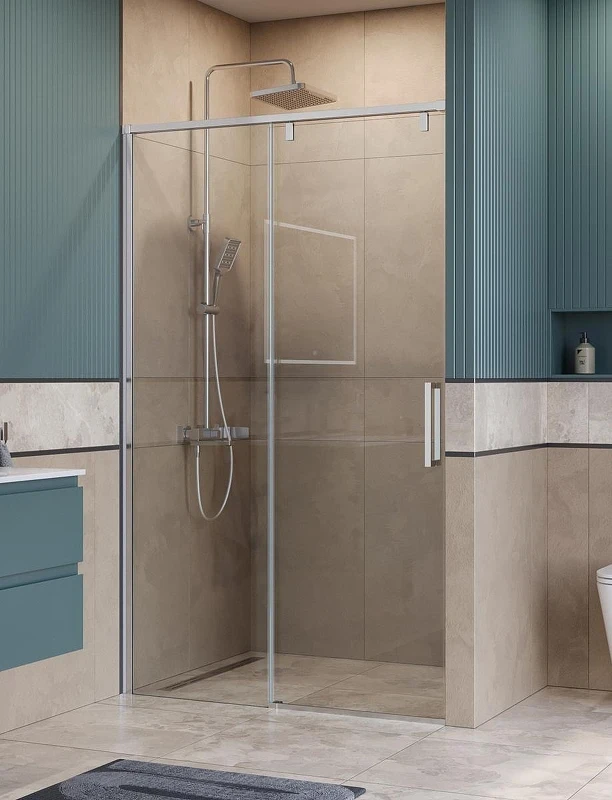 Душевая дверь BelBagno Soft Close-1 130 SOFT_CLOSE-1-BF-1-130-C-Cr профиль Хром стекло прозрачное