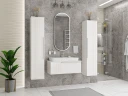 Тумба с раковиной Brevita Savoy 90 УТ000014905 подвесная Белая матовая МДФ / ЛДСП