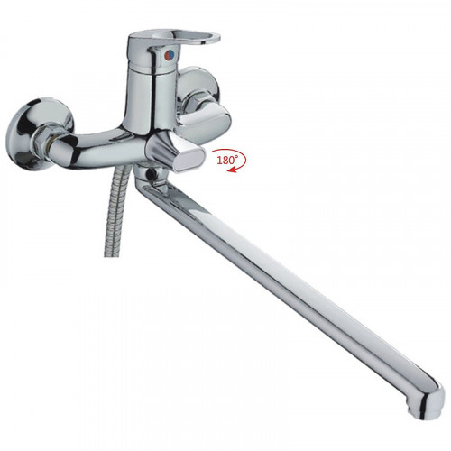 Смеситель для ванны Haiba HB2213 универсальный Хром на стену