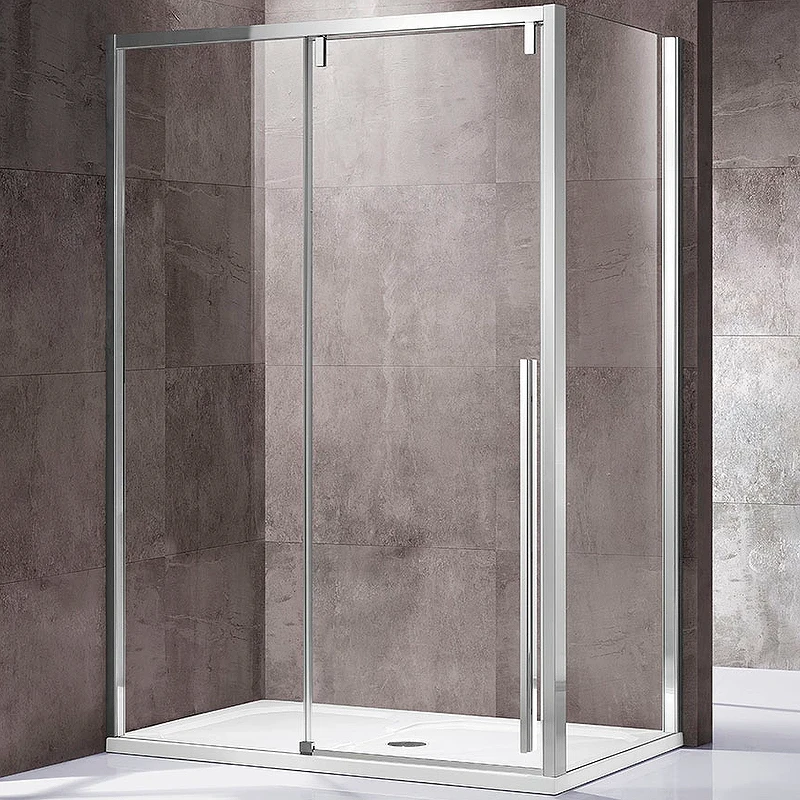 Душевой уголок Vincea Lugano 160х90 VSR-1L9016CL-1 профиль Хром стекло прозрачное