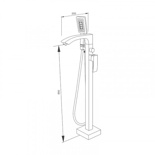 Смеситель для ванны Raglo R01.33 цвет Хром