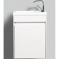 Тумба под раковину BelBagno Pietra Mini 40 PIETRA MINI-400-1A-SO-BL-R подвесная Bianco Lucido МДФ / ЛДСП