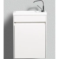 Тумба под раковину BelBagno Pietra Mini 40 PIETRA MINI-400-1A-SO-BL-R подвесная Bianco Lucido МДФ / ЛДСП