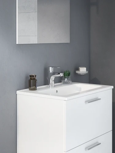 Комплект мебели для ванной Vitra Mia 60 75021 подвесной Белый глянцевый МДФ / ЛДСП